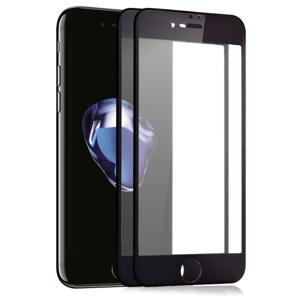 2x Full Cover Displayschutzglas für Apple iPhone 7 Plus (5,5") - Schwarz