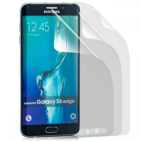 3x Curved Displayschutzfolie für Samsung Galaxy S6 Edge